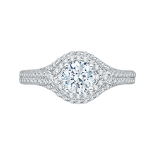 Load image into Gallery viewer, Two-Row Diamond Engagement Ring Promezza PR0046EC-02W-0.75
