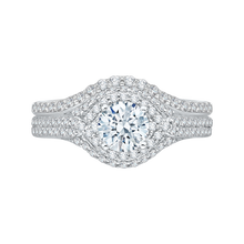 Load image into Gallery viewer, Two-Row Diamond Engagement Ring Promezza PR0046EC-02W-0.75
