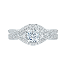 Load image into Gallery viewer, Round Diamond Halo Engagement Ring Promezza PR0064EC-02W
