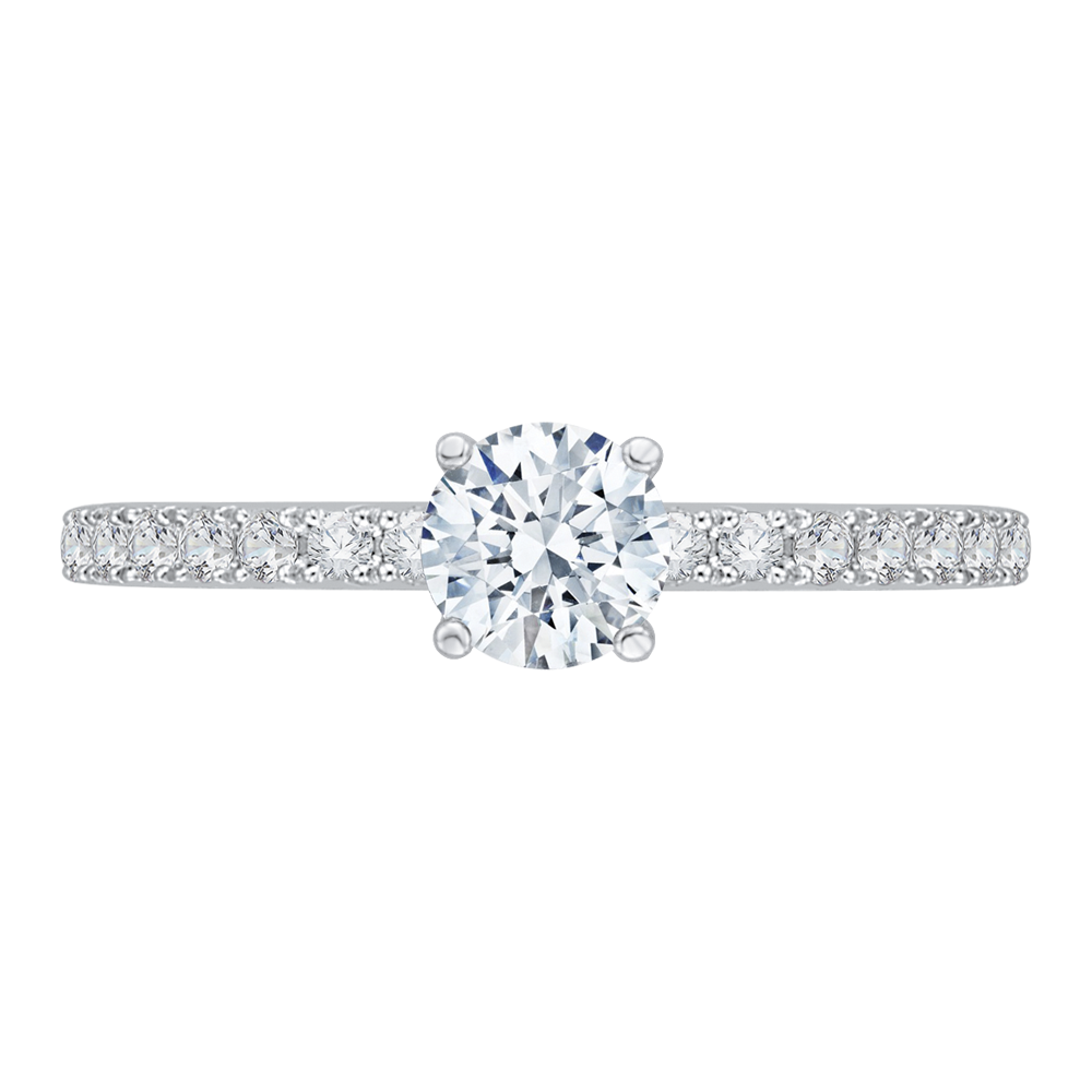 Round Cut Diamond Engagement Ring Promezza PR0087EC-44WY