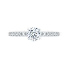 Load image into Gallery viewer, Yellow and White Gold Round Diamond Engagement Ring Promezza PR0088EC-44WY
