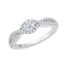 Load image into Gallery viewer, Split Shank Diamond Engagement Ring Promezza PR0089EC-44W
