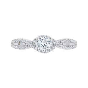 Split Shank Diamond Engagement Ring Promezza PR0089EC-44W