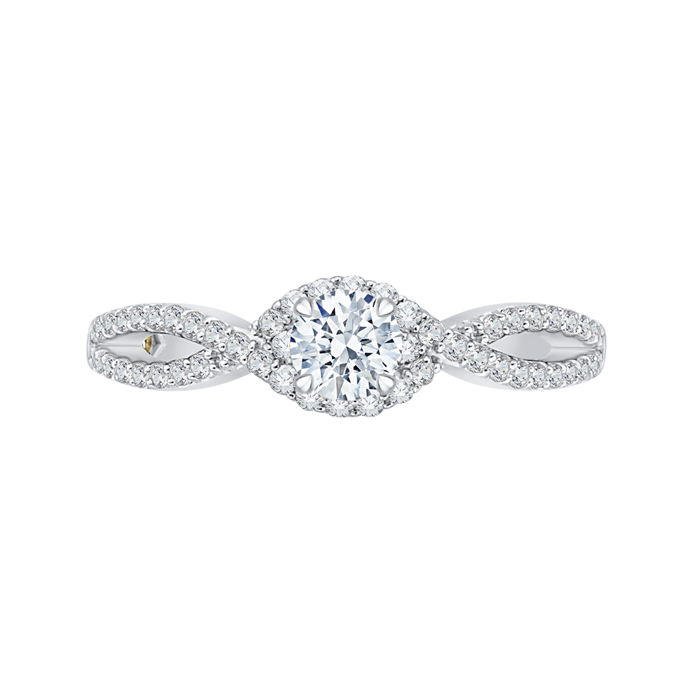 Split Shank Diamond Engagement Ring Promezza PR0089EC-44W
