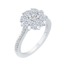 Load image into Gallery viewer, Marquise Diamond Floral Engagement Ring Promezza PR0094ECH-44W
