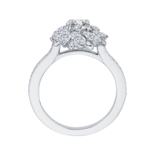 Load image into Gallery viewer, Marquise Diamond Floral Engagement Ring Promezza PR0094ECH-44W
