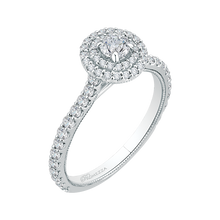 Load image into Gallery viewer, Double Halo Diamond Engagement Ring Promezza PR0106ECQ-44W
