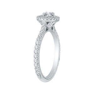 Double Halo Diamond Engagement Ring Promezza PR0106ECQ-44W