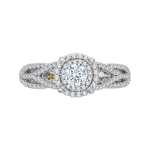 Load image into Gallery viewer, Split Shank Round Diamond Engagement Ring Promezza PR0109ECQ-44W-.33
