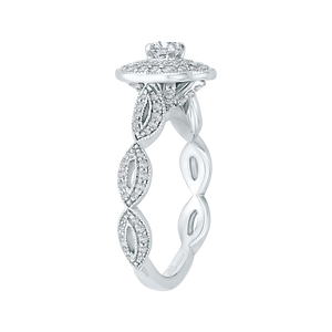 Round Diamond Engagement Ring Promezza PR0115ECQ-44W-.25