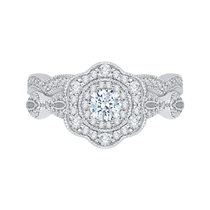 Round Diamond Engagement Ring Promezza PR0115ECQ-44W-.25