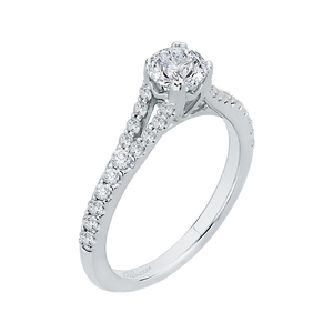 Split Shank Diamond Engagement Ring Promezza PR0118ECH-44W-.50