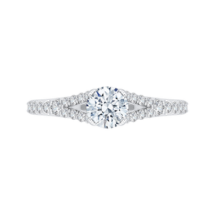Split Shank Diamond Engagement Ring Promezza PR0118ECH-44W-.50