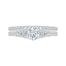 Load image into Gallery viewer, Split Shank Diamond Engagement Ring Promezza PR0118ECH-44W-.50
