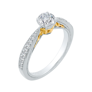 Round Diamond Engagement Ring Promezza PR0124ECH-44WY-.50