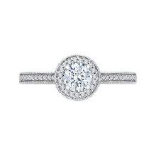 Load image into Gallery viewer, Round Diamond Halo Engagement Ring Promezza PR0133ECH-44W-.50
