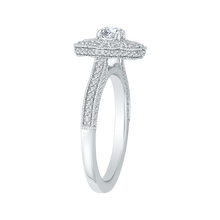 Load image into Gallery viewer, Floral Halo Diamond Engagement Ring Promezza PR0134ECH-44W-.25

