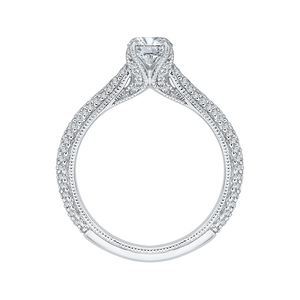 Cathedral Style Diamond Engagement Ring Promezza PR0139ECQ-44W-.50