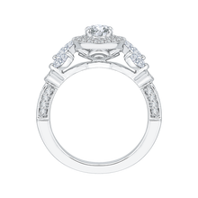 Load image into Gallery viewer, Double Halo Floral Engagement Ring Promezza PR0142ECH-44W-.33
