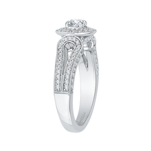 Load image into Gallery viewer, Split Shank Double Halo Engagement Ring Promezza PR0143ECH-44W-.33
