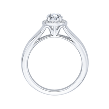 Load image into Gallery viewer, Plain Shank Round Diamond Halo Engagement Ring Promezza PR0158EC-44W-.50
