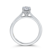 Load image into Gallery viewer, Plain Shank Round Diamond Engagement Ring Promezza PR0172EC-44W-.50
