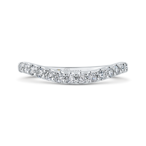 Diamond Curved Wedding Band Promezza PR0173B-44W-.75