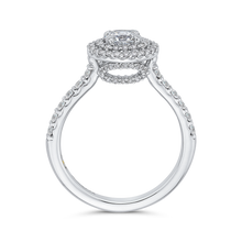 Load image into Gallery viewer, White Gold Round Diamond Halo Engagement Ring Promezza PR0176ECH-44W-.50
