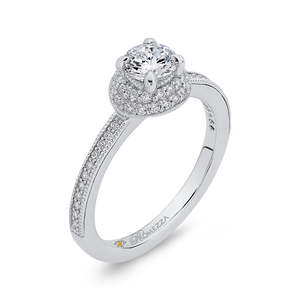 Engagement Ring with Round Diamond Promezza PR0177ECH-44W-.50