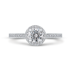 Engagement Ring with Round Diamond Promezza PR0177ECH-44W-.50