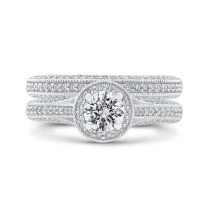Split Shank Diamond Engagement Ring Promezza PR0185ECH-44W-.50