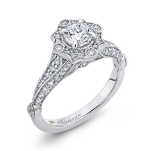 Load image into Gallery viewer, Split Shank Vintage Halo Engagement Ring Promezza PR0191ECH-44W-.50
