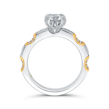 Load image into Gallery viewer, Two Tone Gold Round Diamond Engagement Ring Promezza PR0194ECH-44WY-.75
