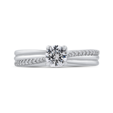 Load image into Gallery viewer, Round Diamond Engagement Ring in White Gold Promezza PR0196ECH-44W-.50
