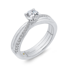 Load image into Gallery viewer, Round Diamond Engagement Ring in White Gold Promezza PR0196ECH-44W-.50
