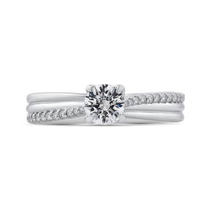 Round Diamond Engagement Ring in White Gold Promezza PR0196ECH-44W-.50