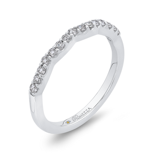 Ribbon like Diamond Wedding Band Promezza PR0197B-44W-.50