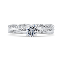 Load image into Gallery viewer, Crossover Shank Diamond Engagement Ring Promezza PR0197EC-44W-.50
