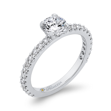 Load image into Gallery viewer, Diamond Engagement Ring in White Gold Promezza PR0200ECQ-44W-.75
