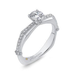Diamond Engagement Ring in White Gold Promezza PR0204ECH-44W-.50