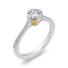 Load image into Gallery viewer, Round Diamond Engagement Ring with Two Tone Gold Promezza PR0205ECH-44WY-.75
