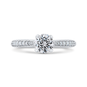 Round Ct Diamond Engagement Ring - Promezza PR0207ECH-44W-.75