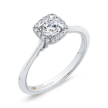 Load image into Gallery viewer, Round Diamond Halo Engagement Ring Promezza PR0208EC-44W-.50
