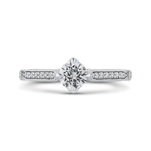 Round Diamond Engagement Ring Promezza PR0224ECH-44W-.50