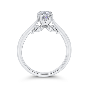 Cathedral Style Solitaire Engagement Ring Promezza PR0225EC-44W-.75