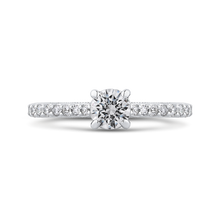 Load image into Gallery viewer, White Gold Engagement Ring with Round Cut Diamond Promezza PR0226ECH-44W-.50

