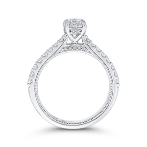 White Gold Engagement Ring with Round Cut Diamond Promezza PR0226ECH-44W-.50