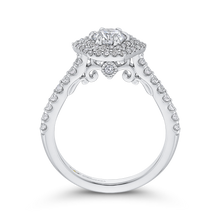 Load image into Gallery viewer, Hexagon Shape Double Halo Engagement Ring Promezza PR0229ECH-44W-.50
