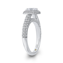 Load image into Gallery viewer, Double Halo Engagement Ring with Round Diamond Promezza PR0233ECH-44W-.75
