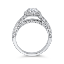 Load image into Gallery viewer, Double Halo Engagement Ring with Round Diamond Promezza PR0233ECH-44W-.75
